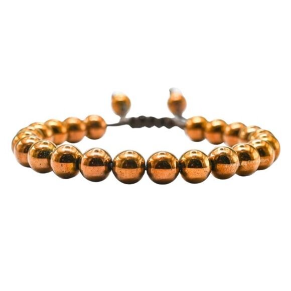 Copper Hematite Bracelet for Women Gifts - Protection Healing Crystal - Picture 1 of 7